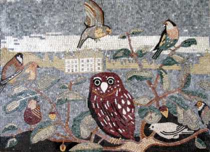 Owl Mosaic Room Decor