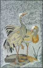 AN759 White swans  Mosaic