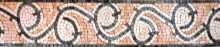 BD250 decorative salmon pink border Mosaic