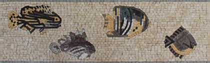 BD273 Fish parade border Mosaic