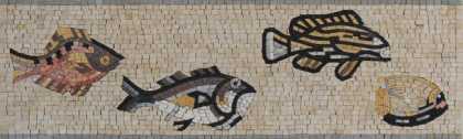 BD275 Fish parade border Mosaic