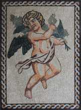 FG50 Cupid Holding Flower Romantic Love  Mosaic