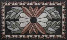 Symmetric white lotus Mosaic