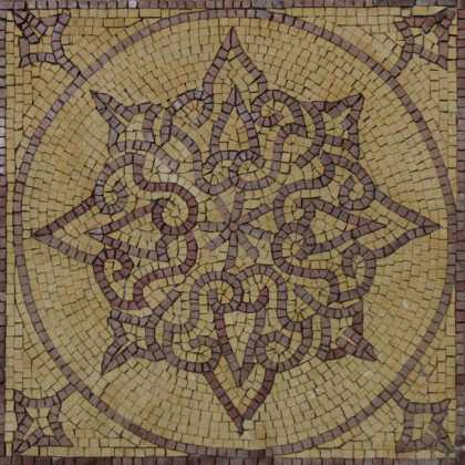 IN485 Floral Motif Geometrical Insert Mosaic