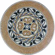 MD1555 Mediterranean Fever Madallion Mosaic