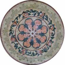 MD166 Medallion Flower  Mosaic