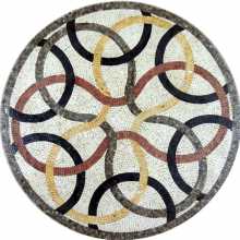 MD509 Colorful ring art Mosaic