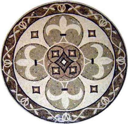 MD598 Fleur de lys art Mosaic