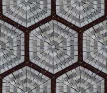 Repetitive Hexagon Pattern Wall Mosaic Tile