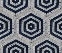 Repetitive Hexagon Mosaic Wall Tile