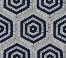 Repetitive Hexagon Mosaic Wall Tile