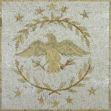 Eagle Emblem Square Mosaic