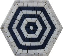 Hexagon Puzzle Mosaic Tile