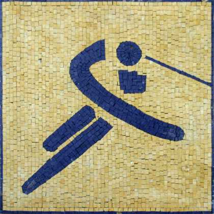 Volleyball Symbol Mosaic