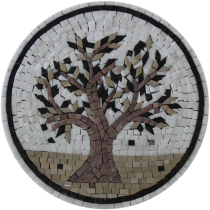 Olive Tree Round Kitchen Mosaic